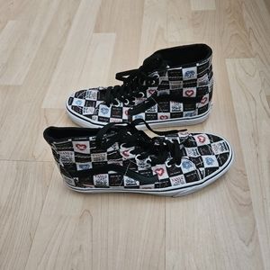 Unisex Vans SK8 Hi tapered Valentine(Love Letters) Black True Mens 8 Women's 9.5
